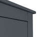 Rocco 2 Door 1 Drawer Wardrobe in Anthracite - Luminex FurnitureWardrobeRAD104