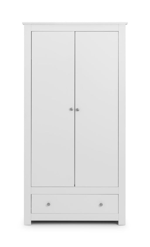 Rocco 2 Door 1 Drawer Wardrobe in Surf White - Luminex FurnitureWardrobeRAD004