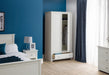Rocco 2 Door 1 Drawer Wardrobe in Surf White - Luminex FurnitureWardrobeRAD004