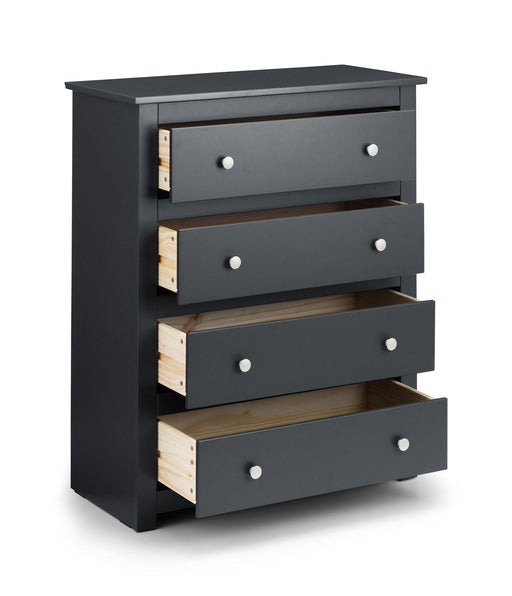 Rocco 4 Drawer Chest - Anthracite - Luminex FurnitureChest of drawersRAD102