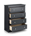 Rocco 4 Drawer Chest - Anthracite - Luminex FurnitureChest of drawersRAD102