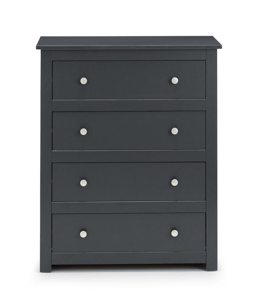 Rocco 4 Drawer Chest - Anthracite - Luminex FurnitureChest of drawersRAD102