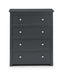 Rocco 4 Drawer Chest - Anthracite - Luminex FurnitureChest of drawersRAD102