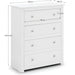 Rocco 4 Drawer Chest - Surf White - Luminex FurnitureChest of drawersRAD002