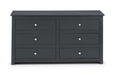 Rocco 6 Drawer Chest - Anthracite - Luminex FurnitureChest of drawersRAD103