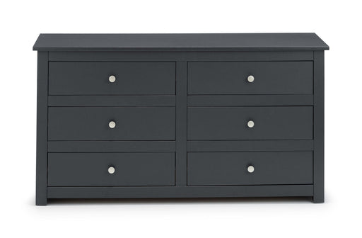 Rocco 6 Drawer Chest - Anthracite - Luminex FurnitureChest of drawersRAD103