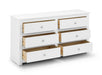 Rocco 6 Drawer Chest - Surf White - Luminex FurnitureChest of drawersRAD003