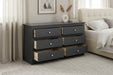 Rocco Anthracite 6 Drawer Chest of Drawers - Luminex FurnitureChest of drawersRAD103