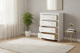 Rocco Surf White 4 Drawer Chest of Drawers - Luminex FurnitureChest of drawersRAD002