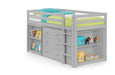 Rockley Sleep Station Bed with Storage – Dove Grey - Luminex FurnitureMid SleepersROX102