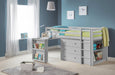 Rockley Sleep Station Bed with Storage – Dove Grey - Luminex FurnitureMid SleepersROX102