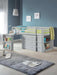 Rockley Sleep Station Bed with Storage – Dove Grey - Luminex FurnitureMid SleepersROX102