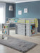 Rockley Sleep Station Bed with Storage – Dove Grey - Luminex FurnitureMid SleepersROX102