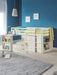 Rockley Sleep Station Bed with Storage – Stone White - Luminex FurnitureMid SleepersROX101