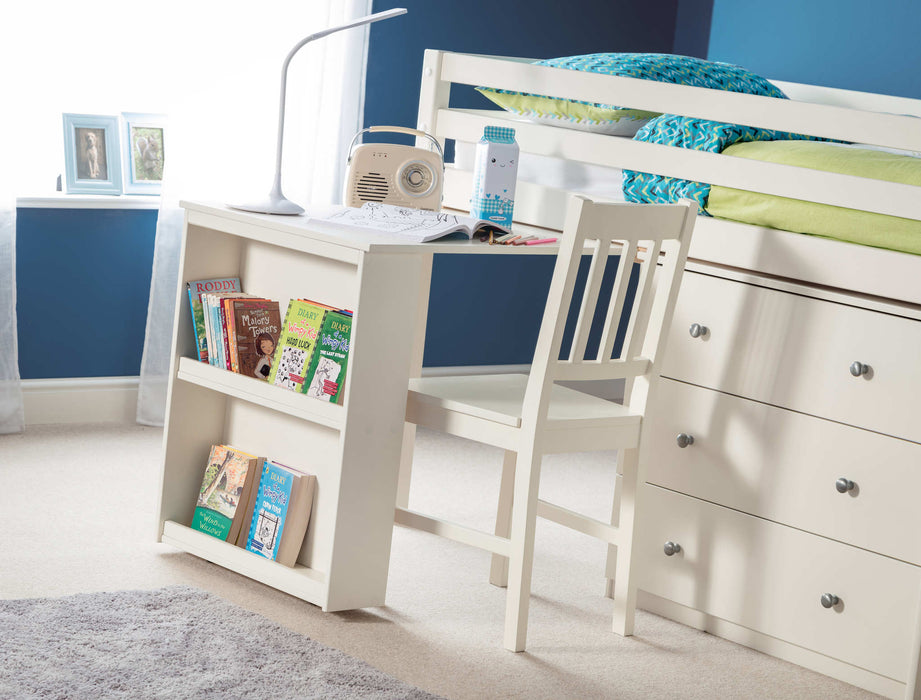 Rockley Sleep Station Bed with Storage – Stone White - Luminex FurnitureMid SleepersROX101