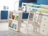Rockley Sleep Station Bed with Storage – Stone White - Luminex FurnitureMid SleepersROX101