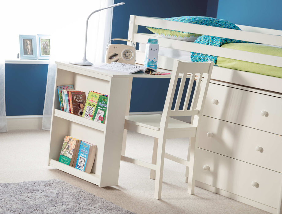 Rockley Sleep Station Bed with Storage – Stone White - Luminex FurnitureMid SleepersROX101