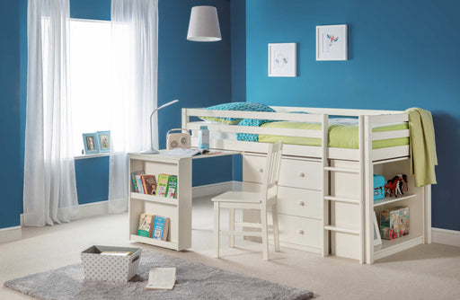 Rockley Sleep Station Bed with Storage – Stone White - Luminex FurnitureMid SleepersROX101