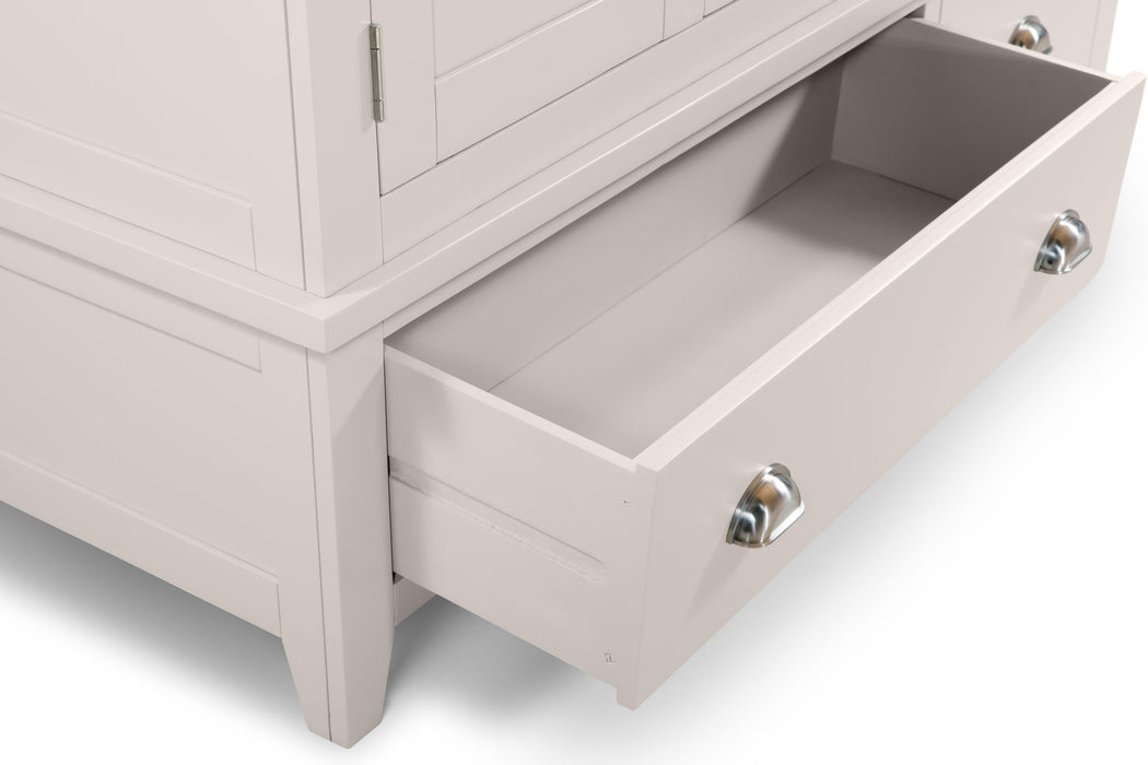 Rosalind 2 Door 1 Drawer Wardrobe in Elephant Grey - Luminex FurnitureWardrobeRIC304