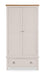 Rosalind 2 Door 1 Drawer Wardrobe in Elephant Grey - Luminex FurnitureWardrobeRIC304