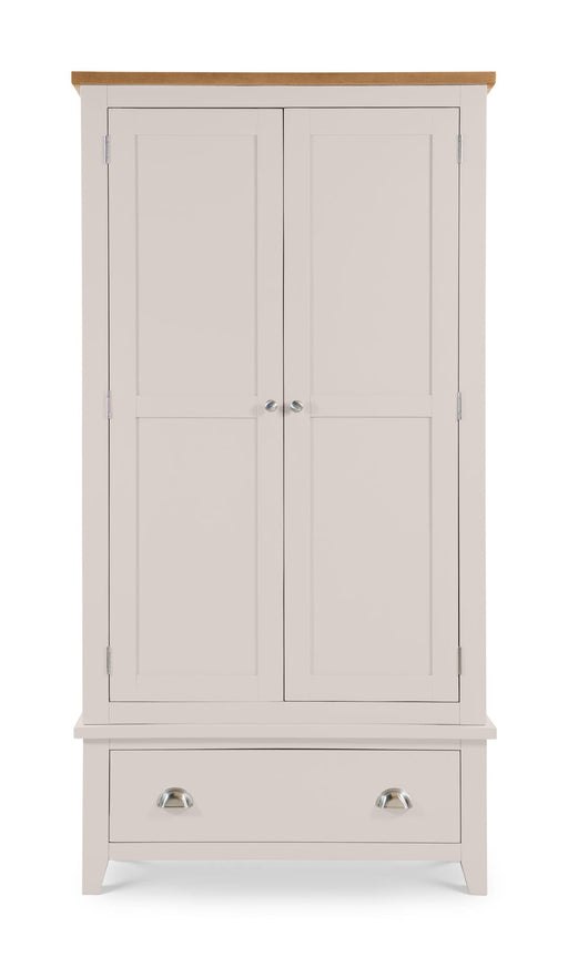 Rosalind 2 Door 1 Drawer Wardrobe in Elephant Grey - Luminex FurnitureWardrobeRIC304