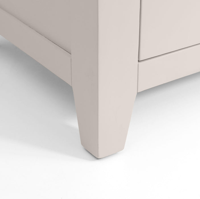 Rosalind 3 Drawer Bedside Table – Elephant Grey Oak - Luminex FurnitureBedside TableRIC301
