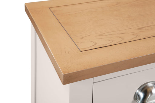 Rosalind 3 Drawer Bedside Table – Elephant Grey Oak - Luminex FurnitureBedside TableRIC301