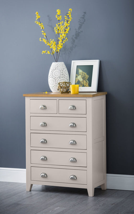 Rosalind 4+2 Drawer Chest in Elephant Grey - Luminex FurnitureChest of drawersRIC302