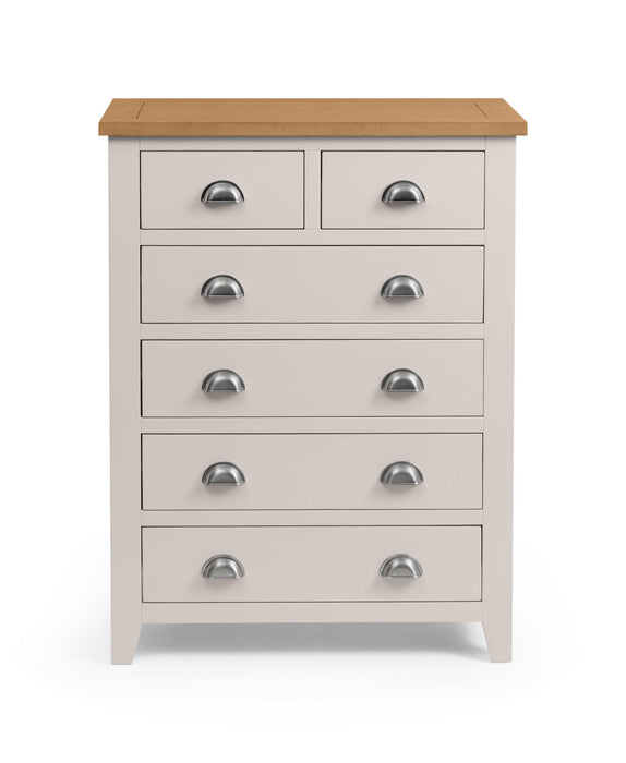 Rosalind 4+2 Drawer Chest in Elephant Grey - Luminex FurnitureChest of drawersRIC302