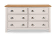 Rosalind 6 Drawer Wide Chest in Elephant Grey - Luminex FurnitureChest of drawersRIC303