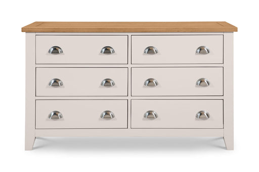 Rosalind 6 Drawer Wide Chest in Elephant Grey - Luminex FurnitureChest of drawersRIC303