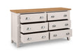 Rosalind 6 Drawer Wide Chest in Elephant Grey - Luminex FurnitureChest of drawersRIC303