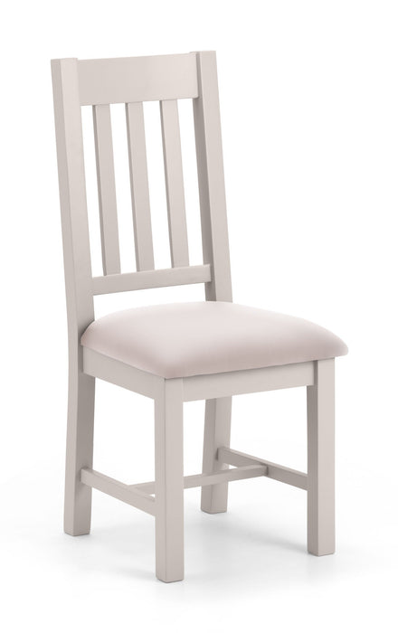 Rosalind Dining Chairs – Set of 2, Grey & Pewter Fabric - Luminex FurnitureChairsRIC210