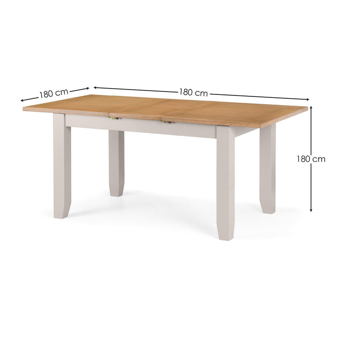 Rosalind Extending Dining Table - Elephant Grey/Pale Oak - Luminex FurnitureDining TableRIC201