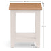 Rosalind Lamp Table in Elephant Grey and Pale Oak - Luminex FurnitureLamp TableRIC204
