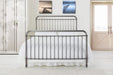Rose Black Chrome Metal Bed - Luminex FurnitureBedROSE3BLACK