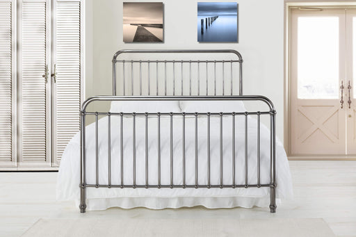 Rose Black Chrome Metal Bed - Luminex FurnitureBedROSE3BLACK