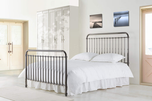 Rose Black Chrome Metal Bed - Luminex FurnitureBedROSE3BLACK