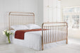 Rose Polished Nickel Metal Bed Frame - Luminex FurnitureBedROSE3CHR