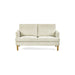 Rustica Beige Pearl Barley Upholstered Compact 2 Seater Sofa - Luminex FurnitureSofasDAI001