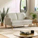 Rustica Beige Pearl Barley Upholstered Compact 2 Seater Sofa - Luminex FurnitureSofasDAI001