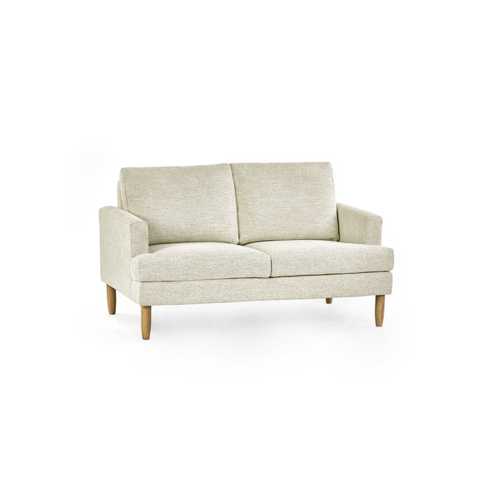 Rustica Beige Pearl Barley Upholstered Compact 2 Seater Sofa - Luminex FurnitureSofasDAI001