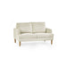 Rustica Beige Pearl Barley Upholstered Compact 2 Seater Sofa - Luminex FurnitureSofasDAI001