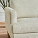 Rustica Beige Pearl Barley Upholstered Compact 2 Seater Sofa - Luminex FurnitureSofasDAI001