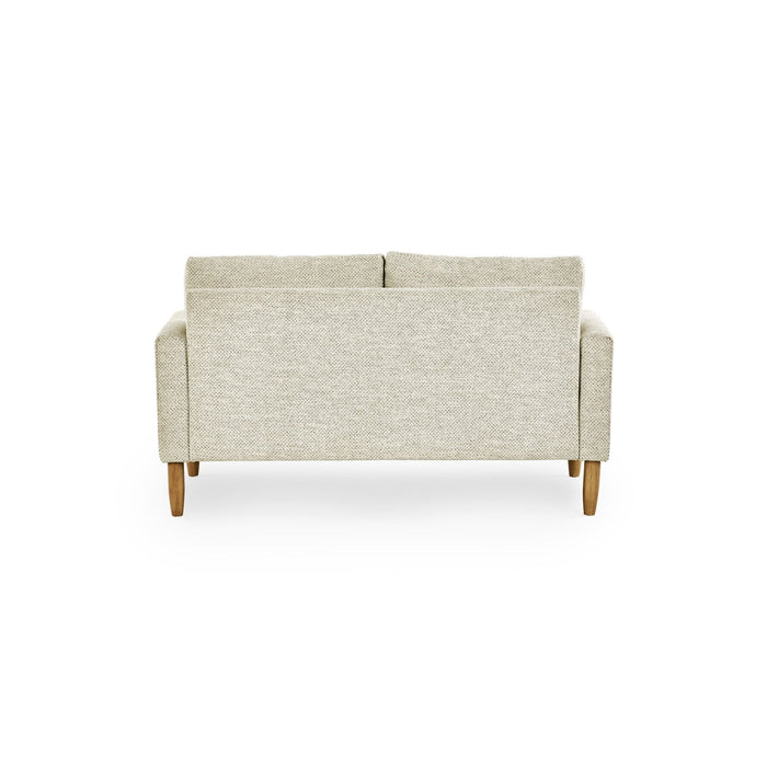 Rustica Beige Pearl Barley Upholstered Compact 2 Seater Sofa - Luminex FurnitureSofasDAI001