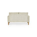 Rustica Beige Pearl Barley Upholstered Compact 2 Seater Sofa - Luminex FurnitureSofasDAI001