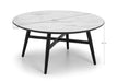 Rylin Coffee Table – White Marble Effect & Black Legs - Luminex FurnitureCoffee TableFIR101