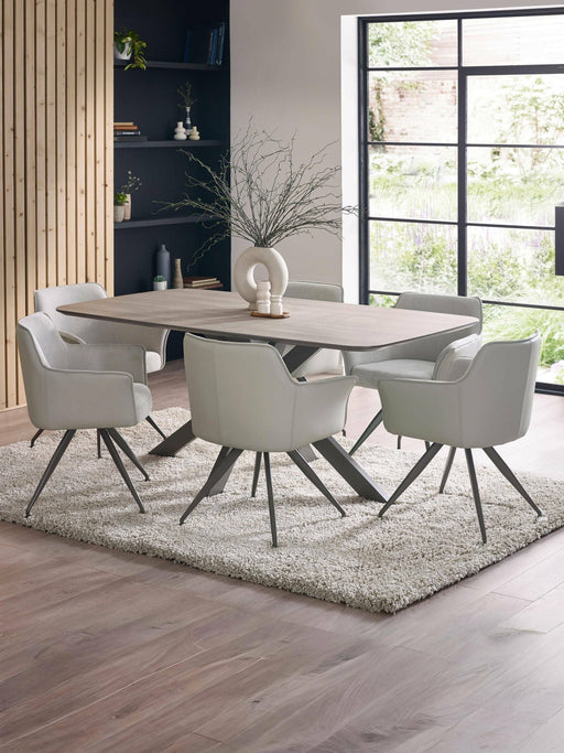 Sabrina Taupe Rectangular Dining Table - Luminex FurnitureDining TableNOA001