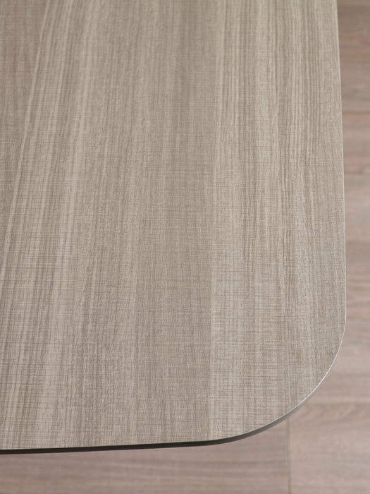 Sabrina Taupe Rectangular Dining Table - Luminex FurnitureDining TableNOA001