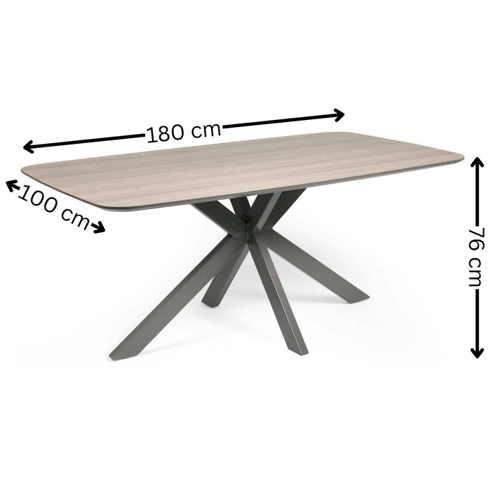 Sabrina Taupe Rectangular Dining Table - Luminex FurnitureDining TableNOA001